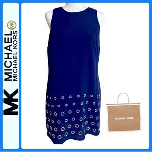Michael Kors Sleeveless Navy Dress